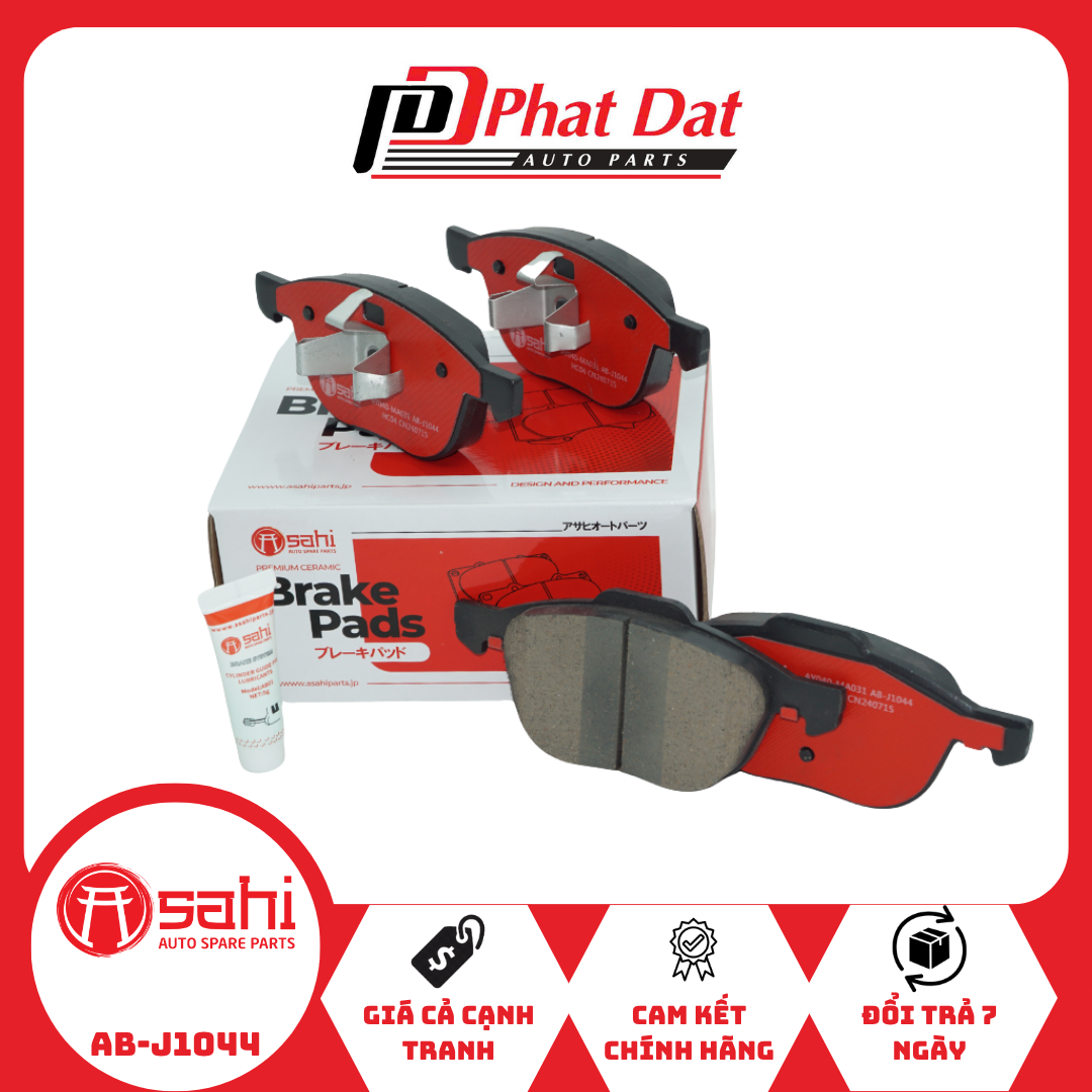 Má phanh trước Asahi tương thích Ecosport 2013-2023 | Asahi AB-J1044 Má phanh trước Asahi tương thích Ecosport 2013-2023