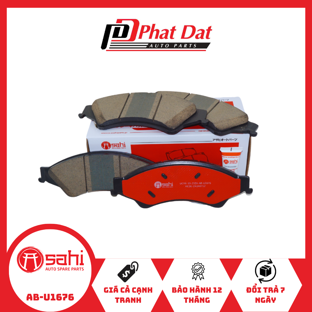 Má phanh trước Asahi BT-50 2011-2019 Má phanh trước Asahi BT-50 2011-2019